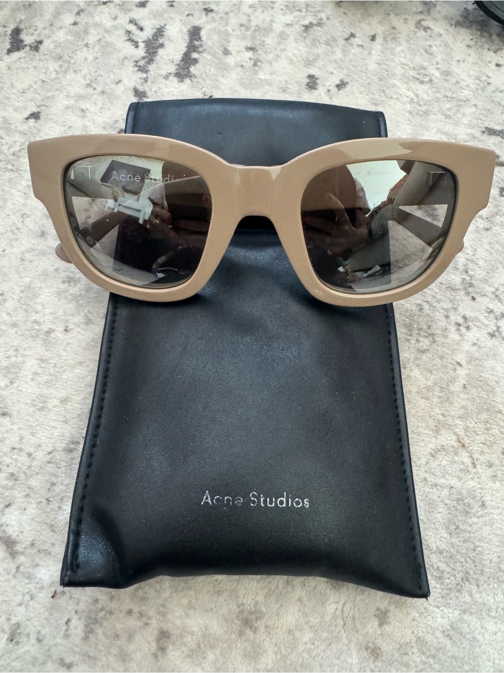 Acne Studios Classic Tan/Taupe Color Sunglasses